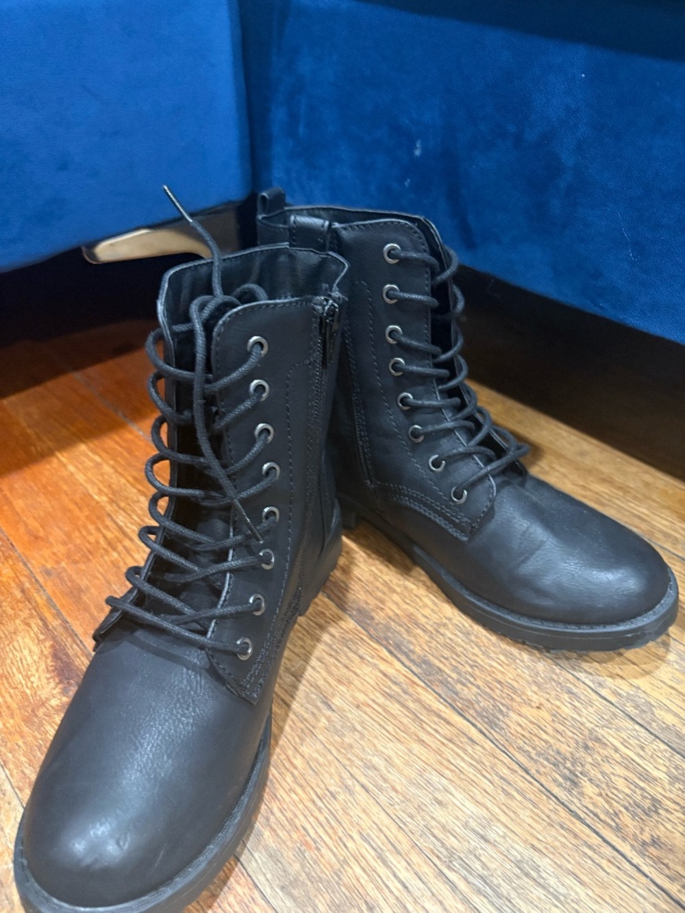 black boots , size 6.5, used once